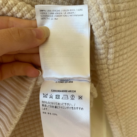 Authenticated Moncler Maglione Tricot Girocollo Virgin Wool Pullover Size L - Picture 5 of 10